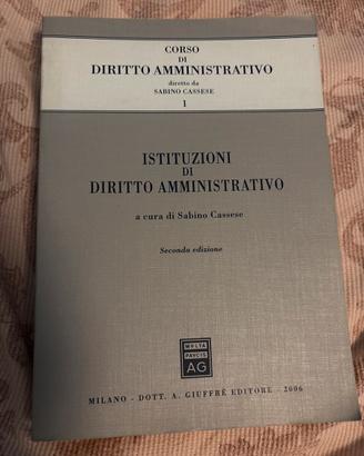 Corso di diritto Amministrativo. Libro