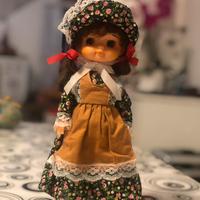 Bambola anni 70/80 abito fiori