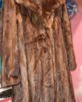 Cappotto vintage in vera pelliccia di visone