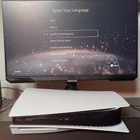 PS5 con DISCO + 1 joypad + 1 gioco sigillato