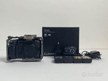 Panasonic Lumix GH5 + Cage + Batterie