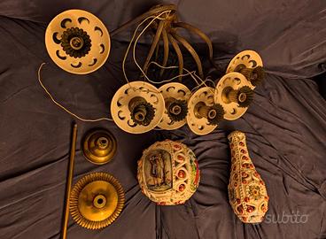 lampadario vintage stile Capodimonte