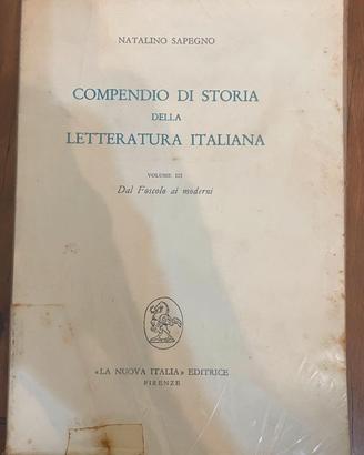 Sapegno - Compendio di Storia della Letteratura It