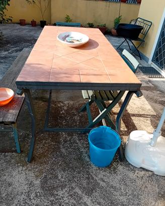 tavolo x esterno in ferro 