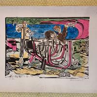 Litografia  vintage De Simone ( PD)