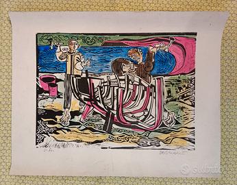 Litografia  vintage De Simone ( PD)