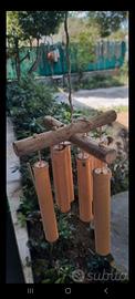 Scacciapensieri artigianale in canna e legno