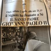 L'ossrvatore romano morte Giovanni Paolo II - 4 pz