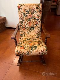 POLTRONA A DONDOLO STILE OLD AMERICA