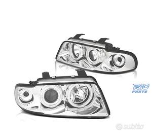 FARI PER AUDI A4 B5 94-99 ANGEL EYES CCFL FONDO CR