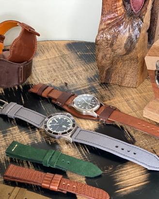 Cinturini in pelle pregiata fatti a mano