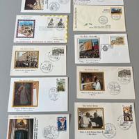 Dieci buste con francobolli Giovanni Paolo II