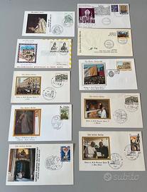 Dieci buste con francobolli Giovanni Paolo II