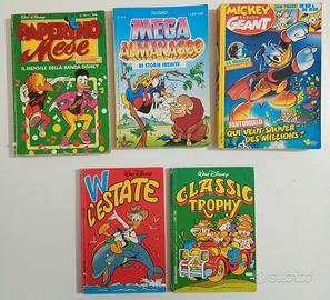 Lotto 5 fumetti vintage"Paperino"anni'90 