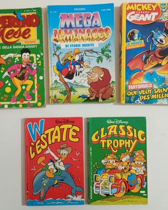 Lotto 5 fumetti vintage"Paperino"anni'90 