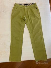 Pantaloni Burberry London Uomo Verdi Originali 52