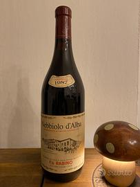 Vino Nebbiolo D’Alba Rabino 1987