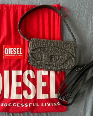 Diesel 1DR - iconic shoulder bag in monogram denim