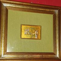 Quadri dipinto foglia oro