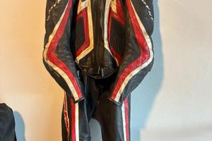 TUTA MOTO PELLE SPYKE Tg. 50 - 2 PEZZI DIVISIBILE 