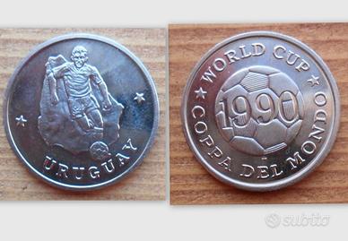 Gettone coppa del mondo di calcio 1990 svoltosi in