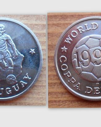 Gettone coppa del mondo di calcio 1990 svoltosi in