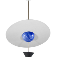 Lampadario Venini Saturno di Vico Magistretti