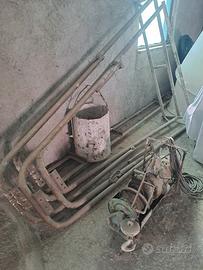 montacarichi argano elettrico con castello