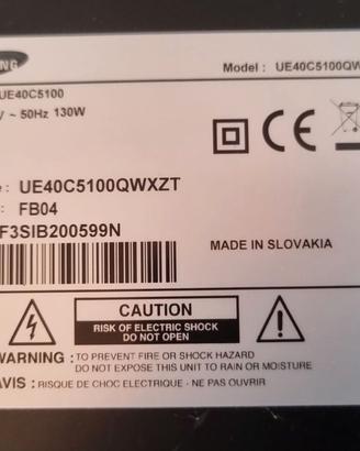 scheda madre tv samsung 40"