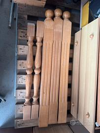 Ringhiera per scala in legno
