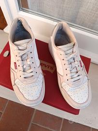 Sneakers Levis bianche e rosa pastello