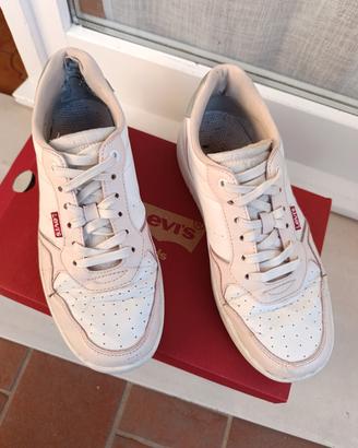 Sneakers Levis bianche e rosa pastello