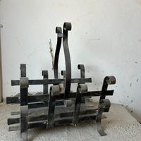 Porta legna in ferro