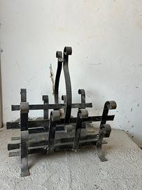 Porta legna in ferro