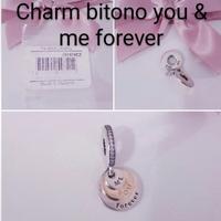 PANDORA CHARM BITONO  You And Me Forever