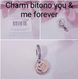 PANDORA CHARM BITONO  You And Me Forever