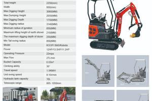 Mini escavatore GT13I