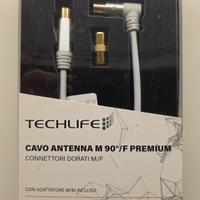 Cavo antenna M 90° /F premium con connettori dorat