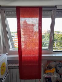 Tenda in  lino arancione 46x144 cm