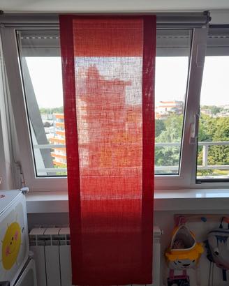 Tenda in  lino arancione 46x144 cm