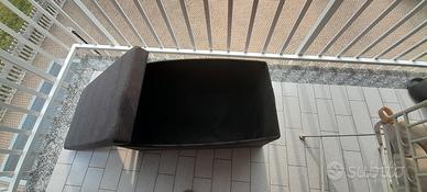 Pouf contenitore grigio