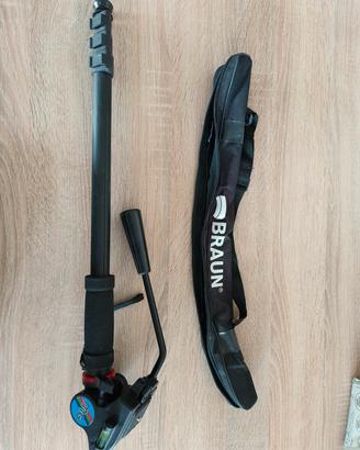 Monopod Braun Light Weight M1 con testa video MG 