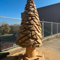 Scultura in legno di abete