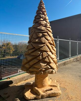 Scultura in legno di abete