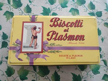Scatola dei biscotti Plasmon vintage 