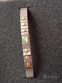 Bracciale oro e acciaio 