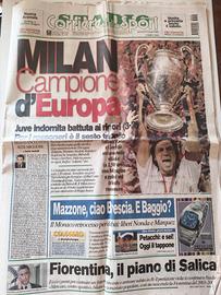 CORRIERE DELLO SPORT MILAN CAMPIONE D’EUROPA 2003