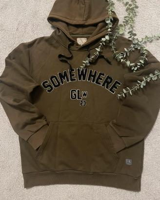 felpa gianni lupo marrone nera