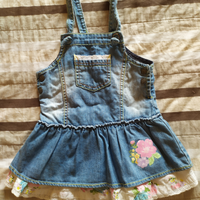 Gonna di jeans a salopette bimba