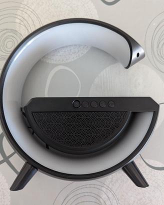 Lampada LED RGB Bluetooth con ricarica wireless